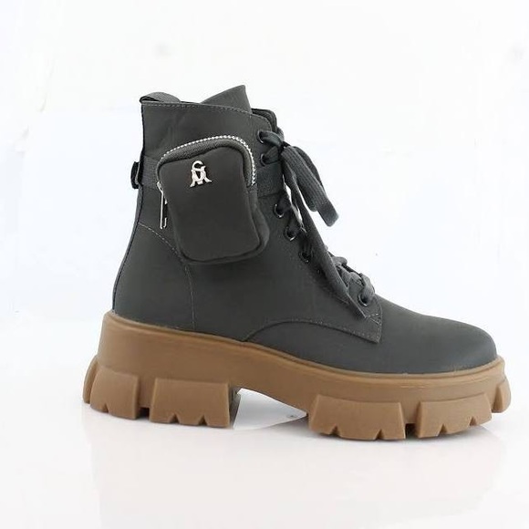 STEVE MADDEN TANKER P GREY MULTI BOOTIES - Picture 5 of 5